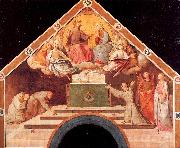 Overbeck, Johann Friedrich The Miracle of the Roses of Saint Francis of Assisi oil painting